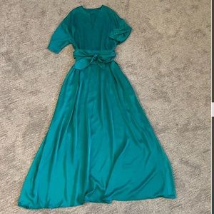 Emerald Green Dress with Pockets